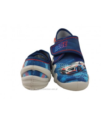 1-273X222 SKATE GRANATOWO NIEBIESKIE WYŚCIGÓWKA kapcie buciki obuwie dziecięce przedszkolne szkolne  Befado Skate