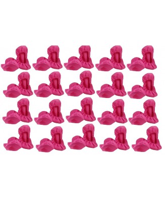 10-102/1PAK  |  PAKIET 20 PAR  |  RÓŻOWE ochraniacze na buty, wielorazowe ortalionowe obuwie ochronne obuwie muzealne, ochronnik