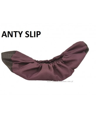 10-102/1AP BORDOWE ANTYPOŚLIZGOWE ochraniacze na buty, wielorazowe ortalionowe obuwie ochronne obuwie muzealne, ochronniki, pokr