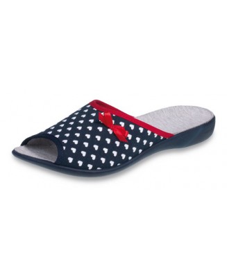 61-254D063 granatowe klapki damskie VIKI B-RELAX BEFADO