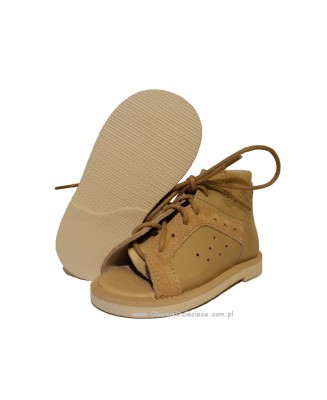 8-BP38MA/A KUBA beżowe kapcie sandałki obuwie profilaktyczne wcz.dzieciece  24-26 buty Postęp