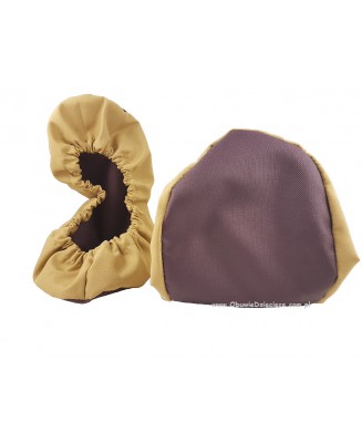 10-102/1 BEŻOWO BORDOWE ochraniacze na buty, wielorazowe ortalionowe obuwie ochronne obuwie muzealne, do żłobka, przedszkola, sz