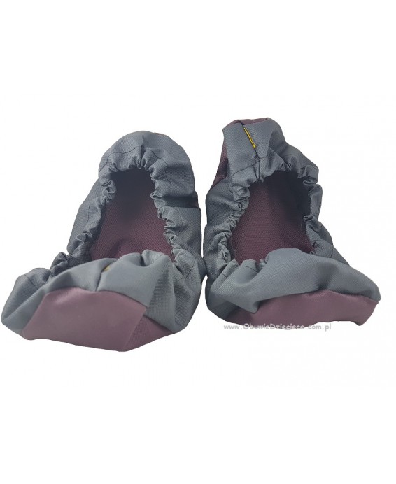 10-102/1 SZARO BORDOWE ochraniacze na buty, wielorazowe ortalionowe obuwie ochronne obuwie muzealne, do żłobka, przedszkola, szk