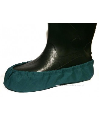 10-102/1 SZARO BORDOWE ochraniacze na buty, wielorazowe ortalionowe obuwie ochronne obuwie muzealne, do żłobka, przedszkola, szk