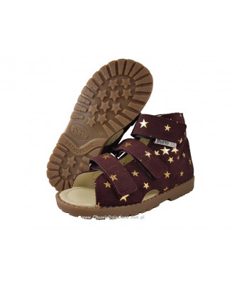 8-1310-55 BORDO GWIAZDKA WKŁADKI PROFILOWANE MRUGAŁA PORTO buty sandałki kapcie profilaktyczno korekcyjne przedszk. 31-35 Mrugał