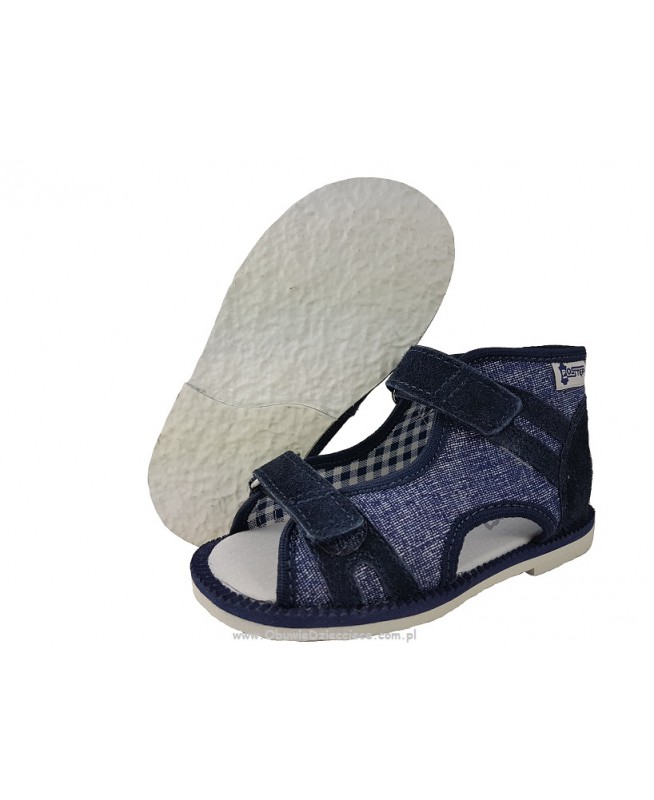 8-33-BS191 MAJA JEANS :WKŁADKI PROFILOWANE: ortopedyczne profilaktyczne kapcie sandałki dziecięce przedszk. 26-33 buty Postęp