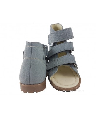 8-1110-88 POPIEL-SZARE WKŁADKI PROFILOWANE buty sandałki-kapcie profilaktyczne przedszk. 19-25  Mrugała porto
