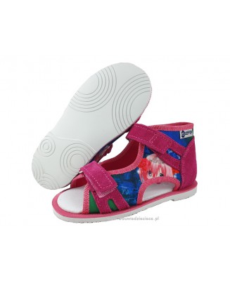 8-33-BS191 MAJA AMARANT JAPI KSIĘŻNICZKA :WKŁADKI PROFILOWANE: ortopedyczne profilaktyczne kapcie sandałki dziecięce przedszk. 2