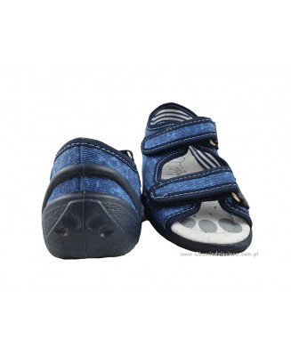 20-33-378P JEANS MAZANY : WKŁADKI PROFILOWANE : sandałki - sandały profilaktyczne  - kapcie obuwie dziecięce Renbut  26-30