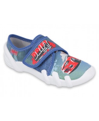 1-273X286 SKATE NIEBIESKO CZERWONY autko wyścigowe DRIFT :: kapcie buciki obuwie dziecięce przedszkolne szkolne  Befado Skate