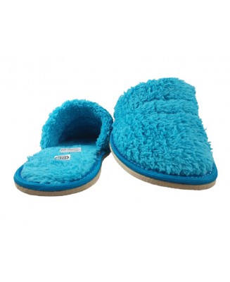 6-no8zpf turkusowe kapcie pantofle papucie aksamitne dziewczęce damskie  Nobex 36-41