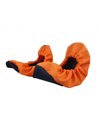 10-102/1 POMARAŃCZOWO GRANATOWE ochraniacze na buty, wielorazowe ortalionowe obuwie ochronne obuwie muzealne, ochronniki, pokrow