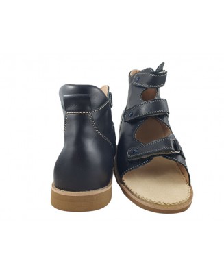 8-B-26cz D BAJBUT czarne buty sandałki trzewiki kapcie ortopedyczne profilaktyczne dziecięce  : WKŁADKI SKÓRZANE ORTO SUPINUJĄCE