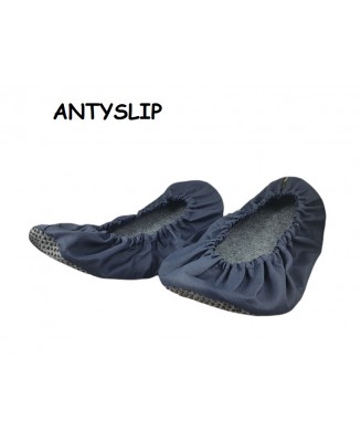 10-102/1APFI GRANATOWE ANTYPOŚLIZGOWE  ochraniacze na buty, wielorazowe ortalionowe obuwie ochronne obuwie muzealne, do żłobka, 