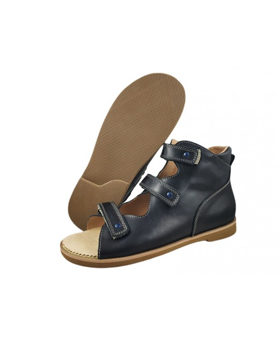 8-B-26cza D BAJBUT CZARNE buty sandałki trzewiki kapcie ortopedyczne profilaktyczne dziecięce 35-39  Bajbut