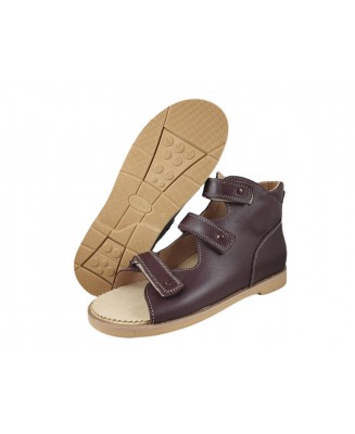 8-B-26gr D BAJBUT BRĄZOWE  sandały : WKŁADKI SKÓRZANE ORTO SUPINUJĄCE : trzewiki buty kapcie ortopedyczne sandały profilaktyczne