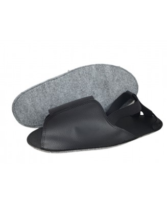 10-MUZ/MZGU CZARNE ochraniacze wielorazowe filcowe-tworzywowe muzealne z zapiętkiem, wielokrotnego użytku MĘSKIE