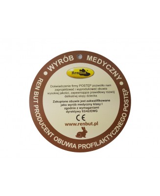 8-13-BS191 GRANAT JEANS :WKŁADKI PROFILOWANE: ortopedyczne profilaktyczne kapcie sandałki dziecięce przedszk. 21-25 buty Postęp