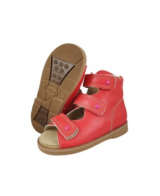 8-B-26rż BAJBUT ROSA odcień różu sandały : WKŁADKI SKÓRZANE ORTO SUPINUJĄCE : trzewiki kapcie ortopedyczne profilaktyczne dzieci