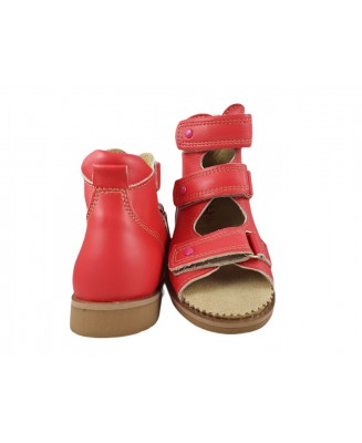 8-B-26rż BAJBUT ROSA odcień różu sandały : WKŁADKI SKÓRZANE ORTO SUPINUJĄCE : trzewiki kapcie ortopedyczne profilaktyczne dzieci