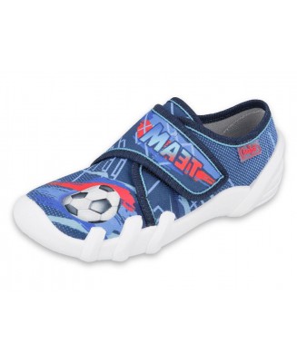 1-273Y318 SKATE GRANATOWO NIEBIESKIE piłka : kapcie buciki przedszkolne szkolne obuwie dzieciece Befado Skate  31-36