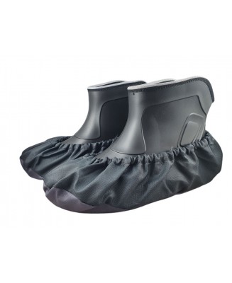 10-102/1 CZARNO SZARE BISBUT ochraniacze na buty, wielorazowe ortalionowe obuwie ochronne obuwie muzealne, ochronniki, pokrowce 