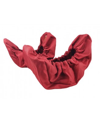 10-102/1 CZERWONE CIEMNE ochraniacze na buty, wielorazowe ortalionowe obuwie ochronne obuwie muzealne, ochronniki, pokrowce na o