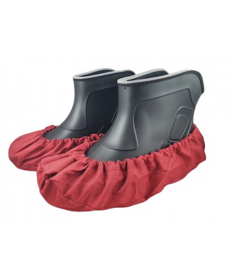 10-102/1 CZERWONE CIEMNE ochraniacze na buty, wielorazowe ortalionowe obuwie ochronne obuwie muzealne, ochronniki, pokrowce na o