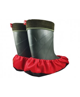 10-102/1 CZERWONE CZARNE SPODY ochraniacze na buty, wielorazowe ortalionowe obuwie ochronne obuwie muzealne, ochronniki, pokrowc