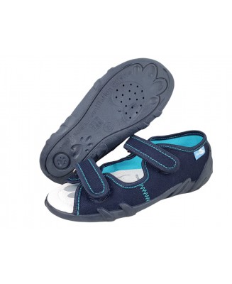 20-33-378PL GRANAT TURKUS ZYGZAK : WKŁADKI PROFILOWANE : sandałki, sandały profilaktyczne  kapcie obuwie dziecięce Renbut  26-30