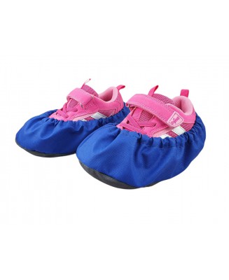 10-102/1dz NIEBIESKIE CIEMNE SZARE DZIECIĘCE ochraniacze na buty, wielorazowe ortalionowe obuwie ochronne obuwie muzealne, ochro